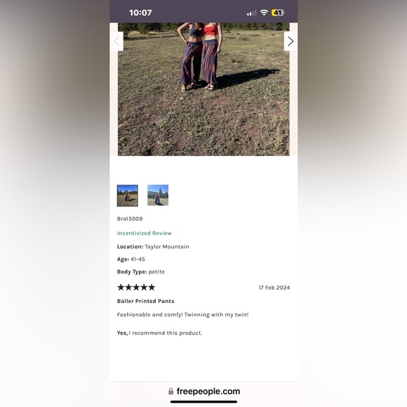 NWOT FREE PEOPLE MOVEMENT Baller Printed Pants MSRP $128 Size L - Picture 6 of 13